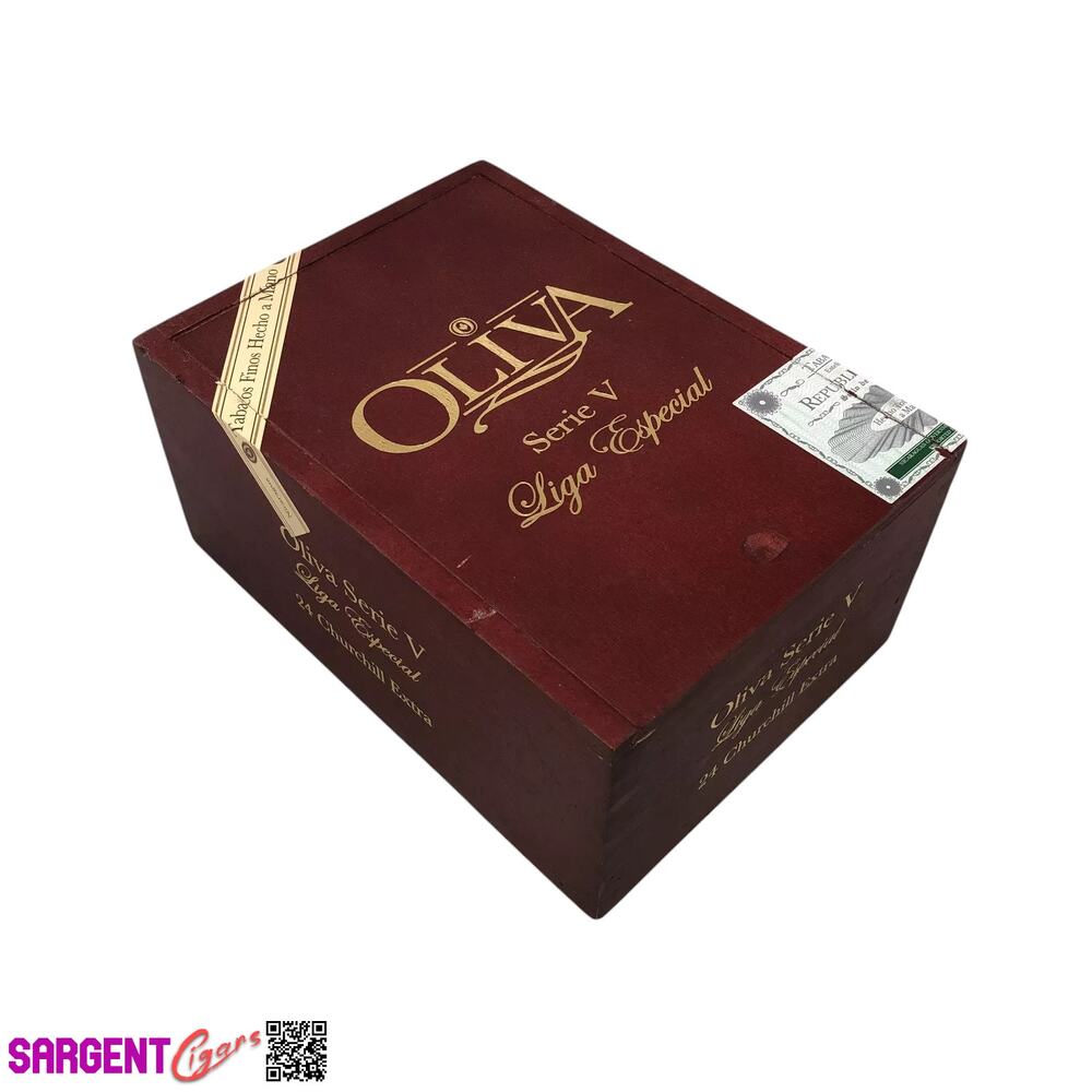 Oliva Serie V Churchill Empty Wooden Cigar Box 5.5x7.75x3.5